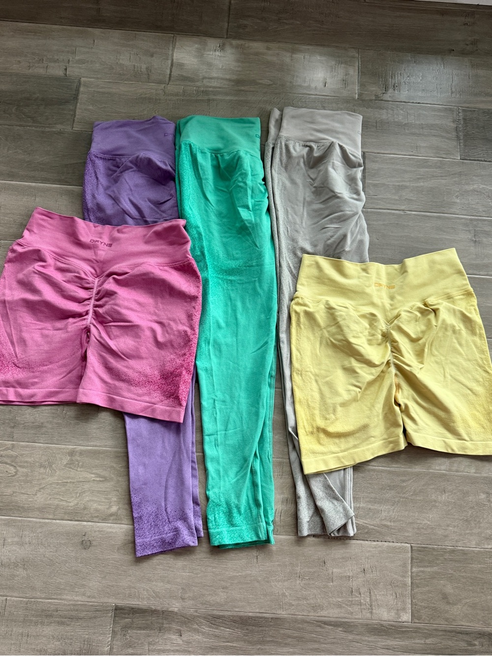 Bundle of DFYNE leggings and shorts